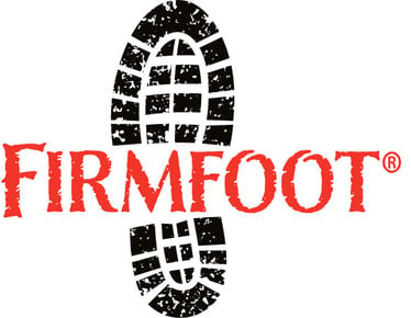 FIRMFOOT -black boot-orange text
