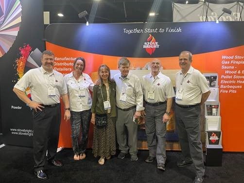 The Stove Bright Team including Founder Scott Forrest and wife Ceil Forrest at the Atlanta Show